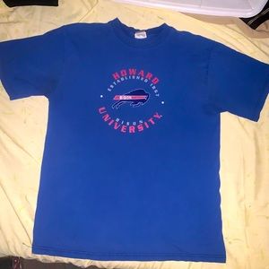Vintage Howard Bison T Shirt Adult L Blue College Sports School Foot Locker 90s